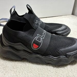 Men’s Champion Black Mesh Slip-On Sneakers size 8.5